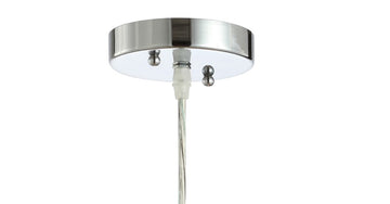 Hampton 9.38" Adjustable Iron/Glass Pharmacy LED Pendant - JONATHAN Y